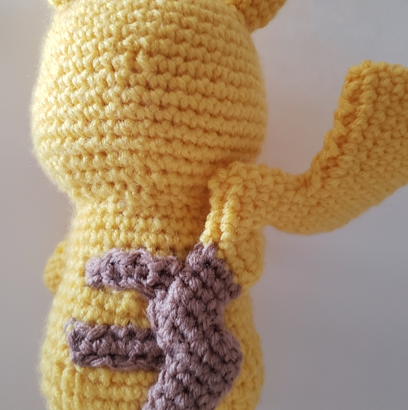Hand Made Pikachu INSPIRED Amigurumi - Picture 6 of 8